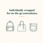 Individually wrapped for on the go convenience