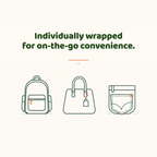 Individually wrapped for on the go convenience